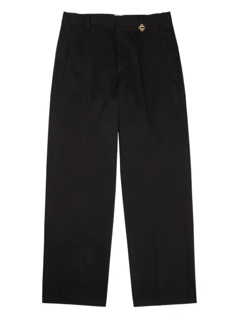 Casablanca emblem pleated trousers