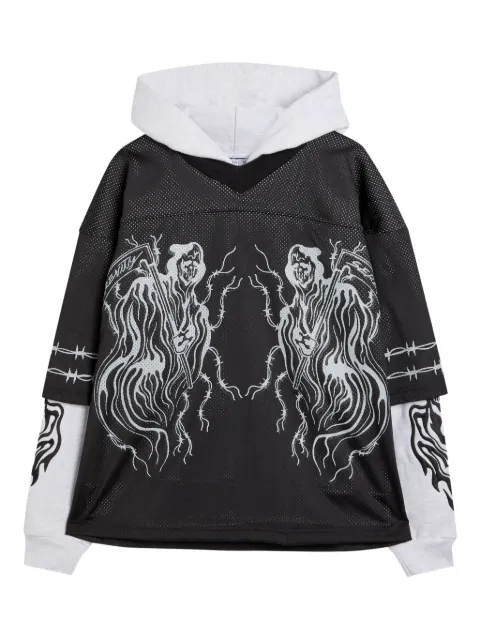 Warren Lotas layered-effect hoodie
