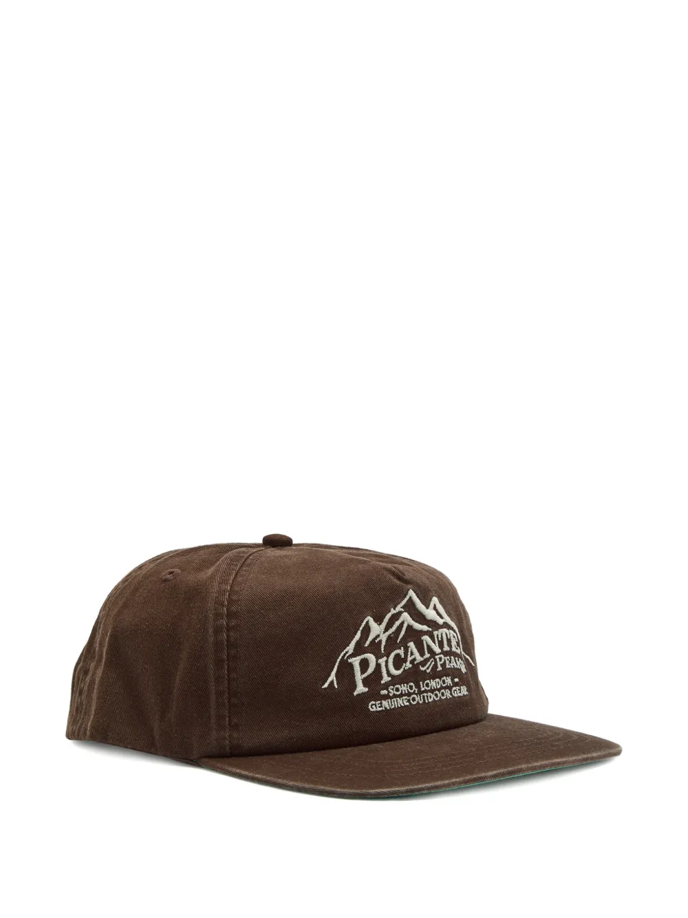 PICANTE peak embroidered baseball cap - Braun