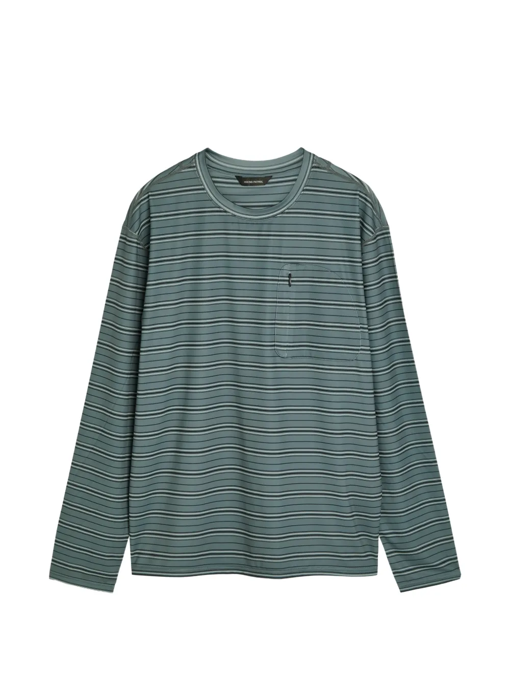 Hiking Patrol striped pocket T-shirt - Blu