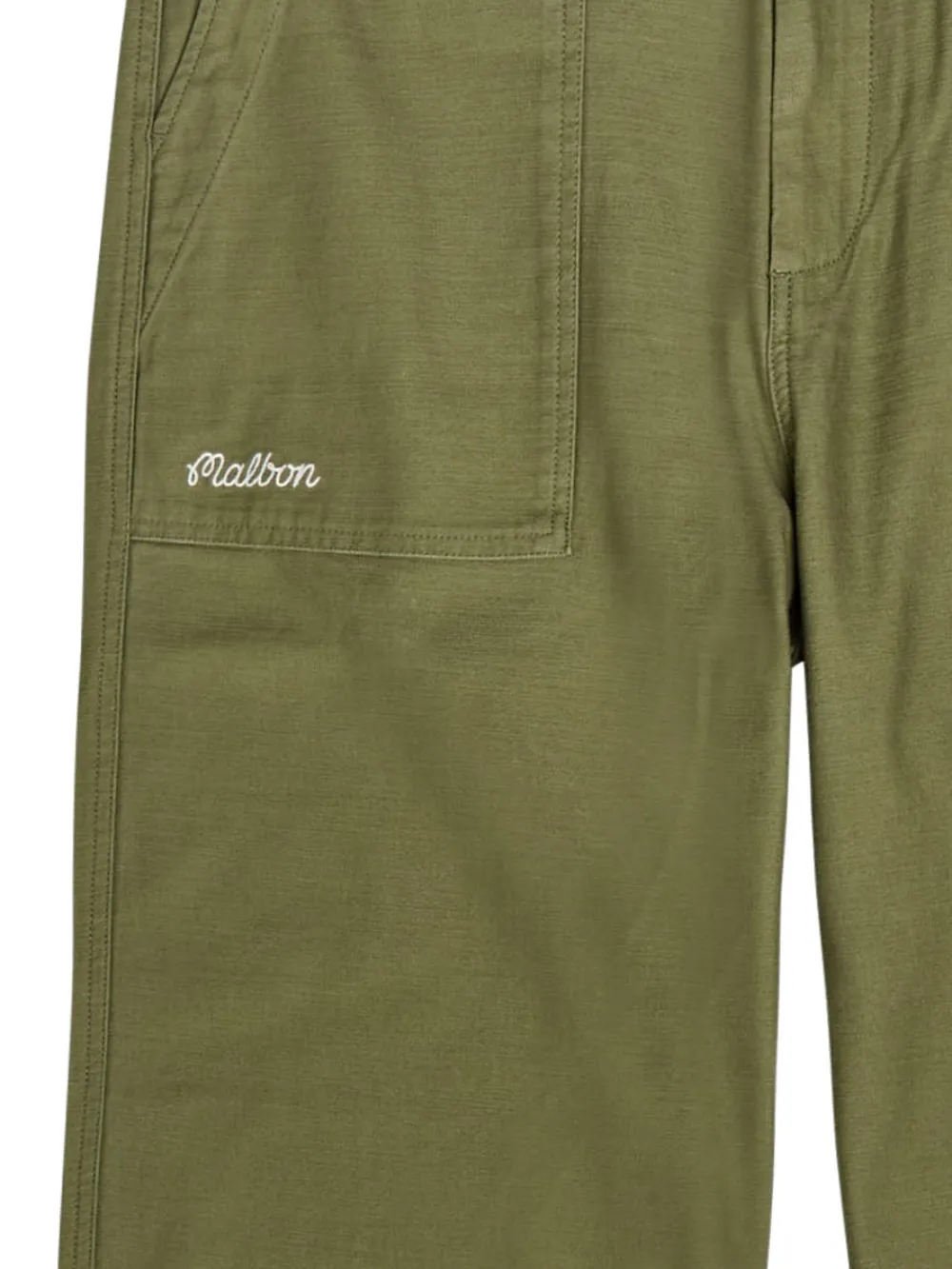 Malbon Golf Broek met zak op de voorkant - Groen