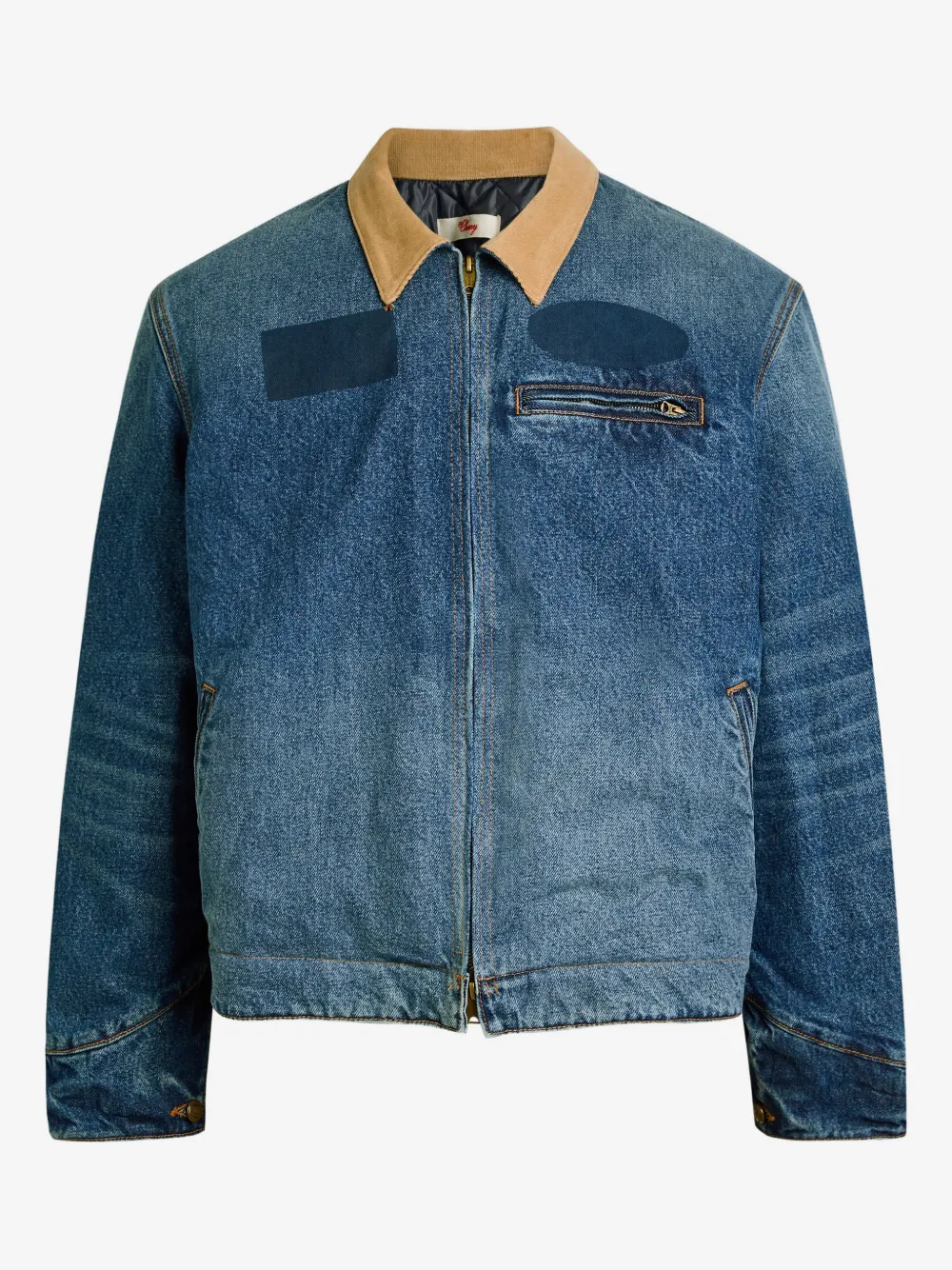 Cherry LA contrast-collar denim jacket | Blue | Image 1