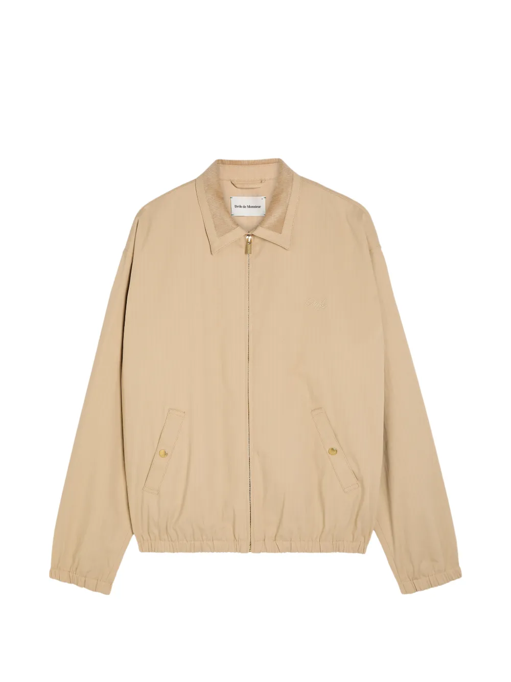 Drôle De Monsieur collared zip jacket - Toni neutri