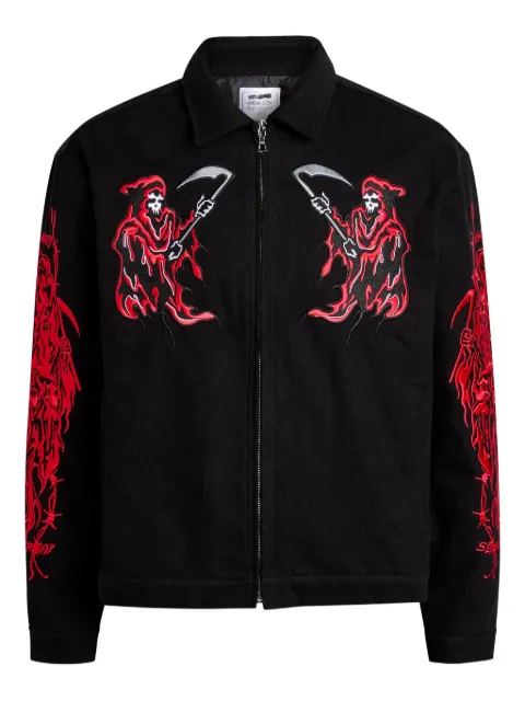Warren Lotas Reaper embroidered jacket
