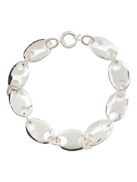 Timeless Pearly oval link necklace