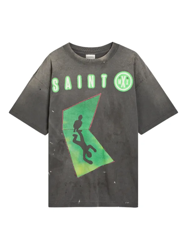SAINT MXXXXXX グラフィック Tシャツ | グレー | FARFETCH JP