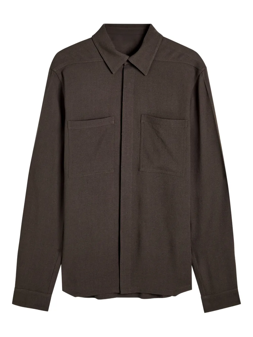 Rick Owens Work wool shirt - Braun