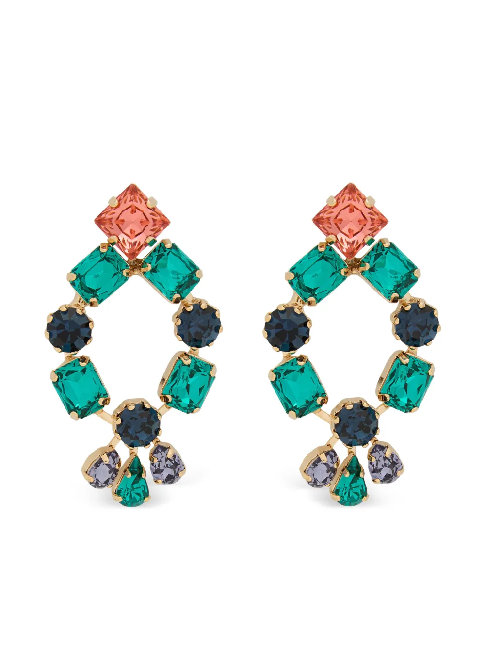 Rosantica embellished drop earrings - Gold