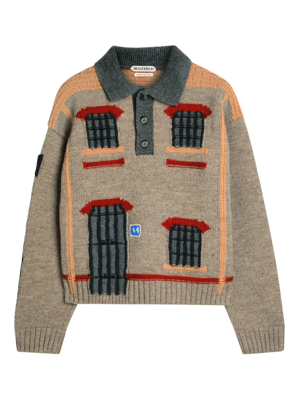 JW Anderson Maglione con applicazione - Toni neutri
