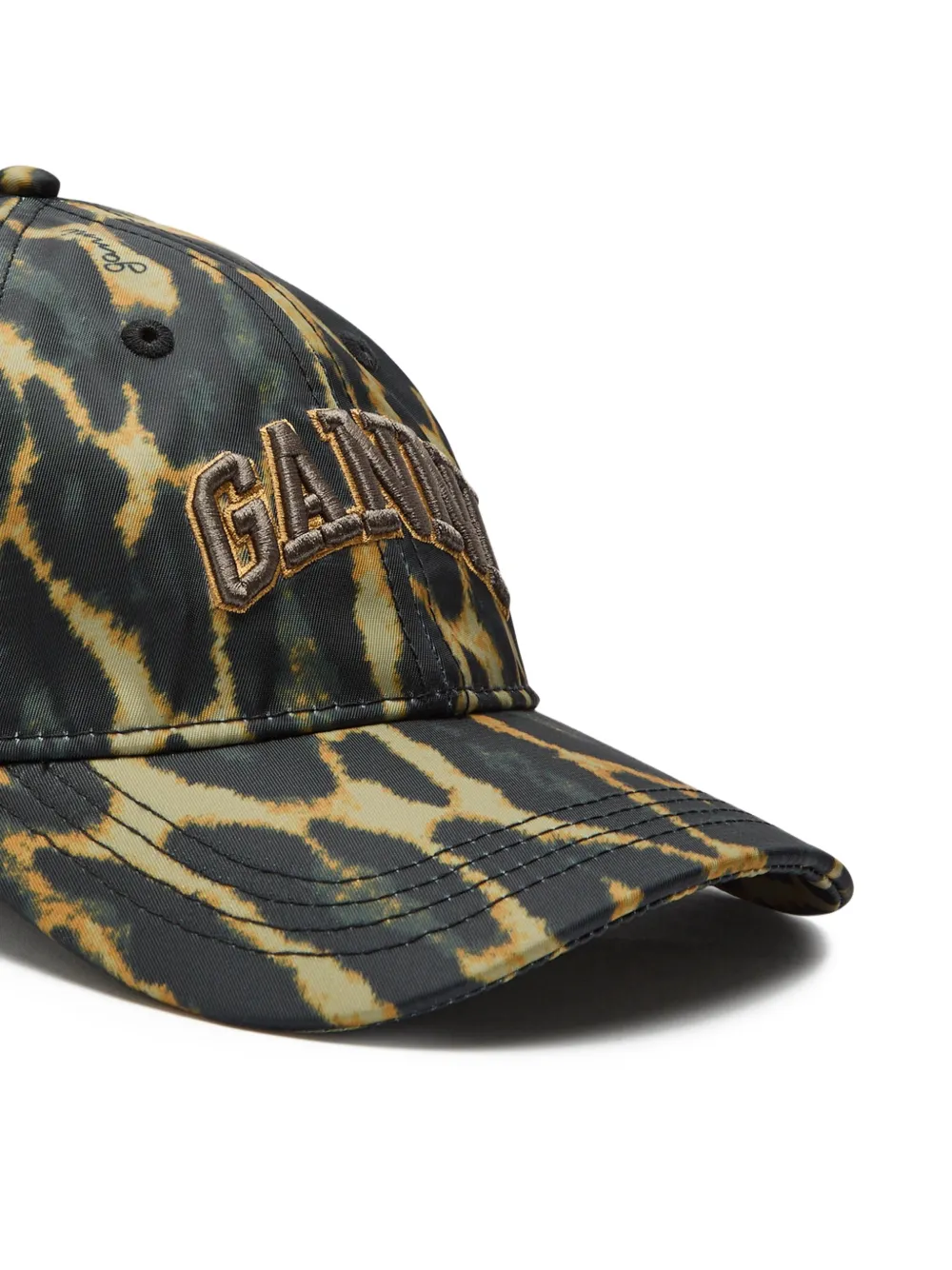  Ganni Logo Print Cap - Green 