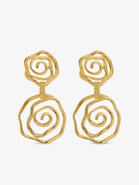 Lynyer Floral Vortex Drop earrings