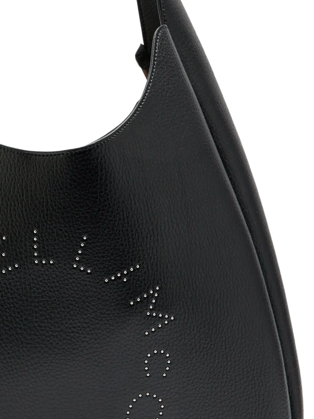 Stella McCartney Schoudertas met logo en studs - Zwart