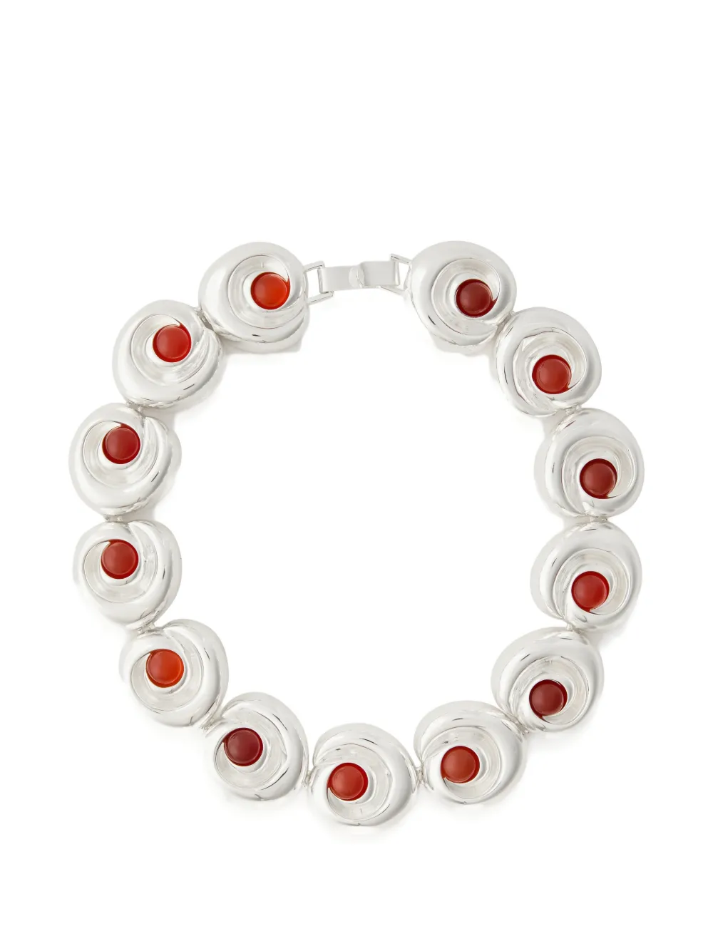 JULIETTA round-embellished necklace - Argento