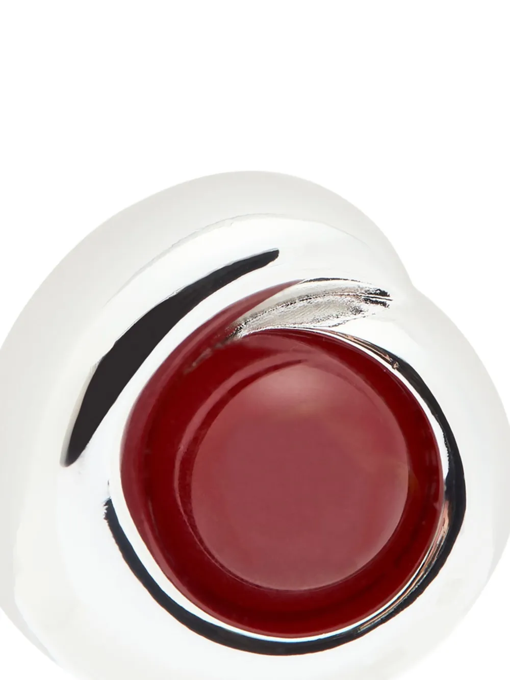  Julietta Agnes Red Stone Earrings - Silver 