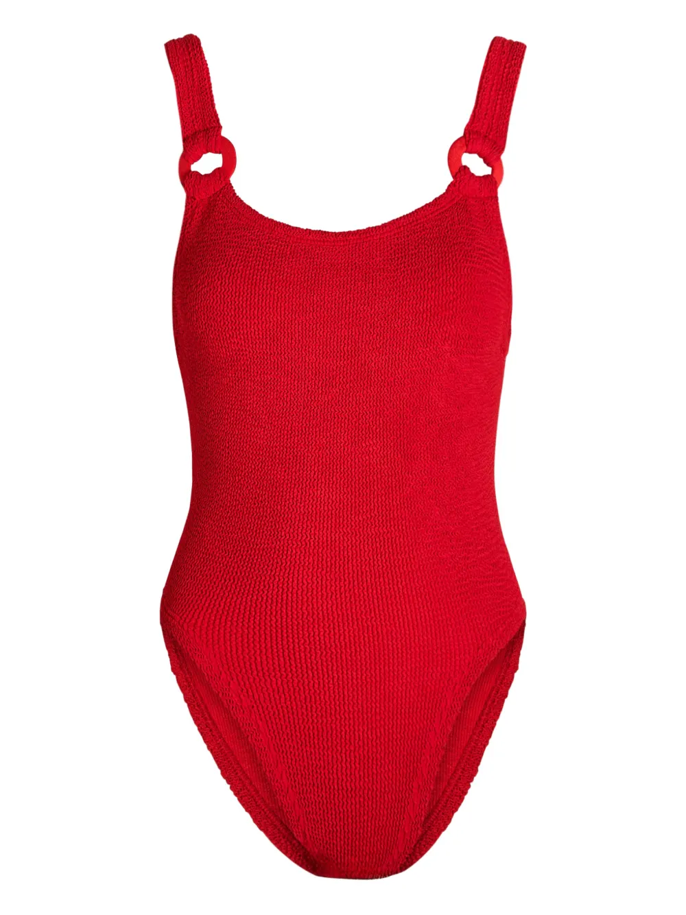 Hunza G Costume da bagno con anello - Rosso