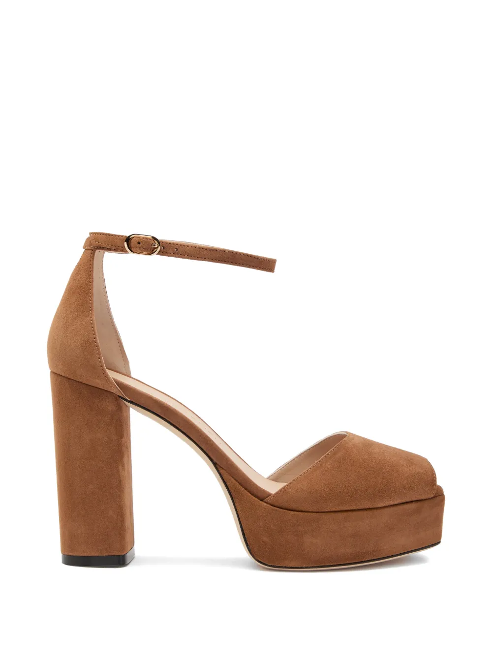 Stuart Weitzman Sabrina sandalen met plateauzool Bruin
