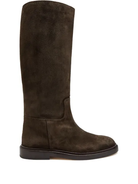 LEGRES round-toe panelled boots