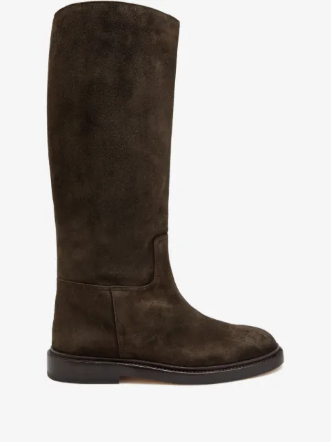 LEGRES round-toe panelled boots