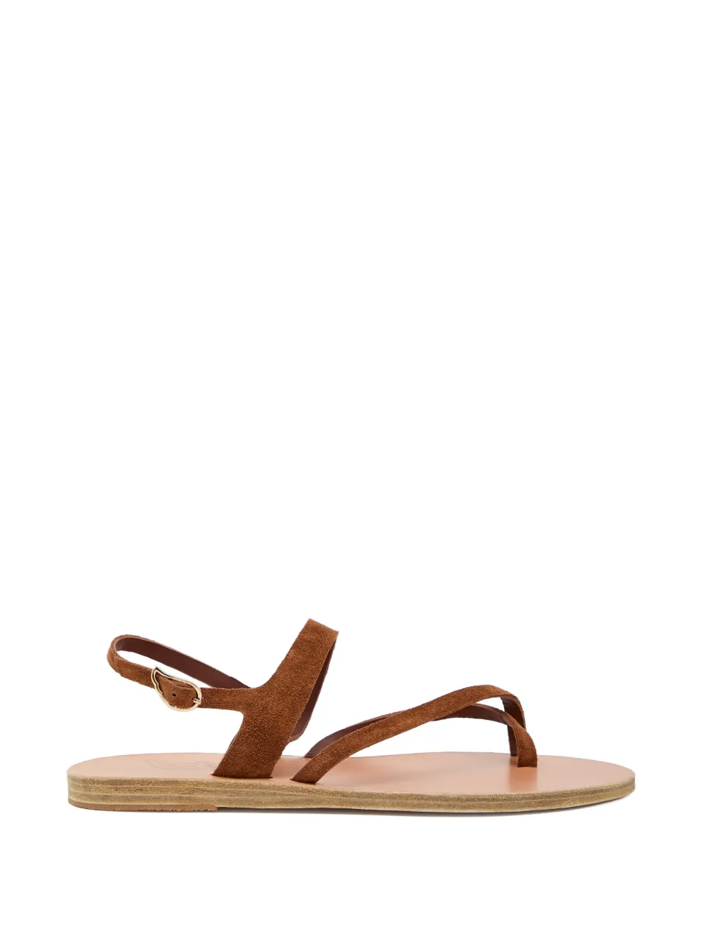 Ancient Greek Sandals Theano suede sandals - Marrone