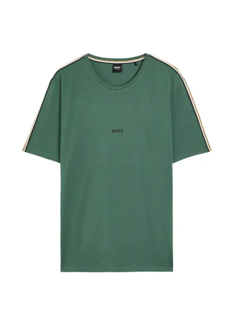 BOSS striped trim T-shirt