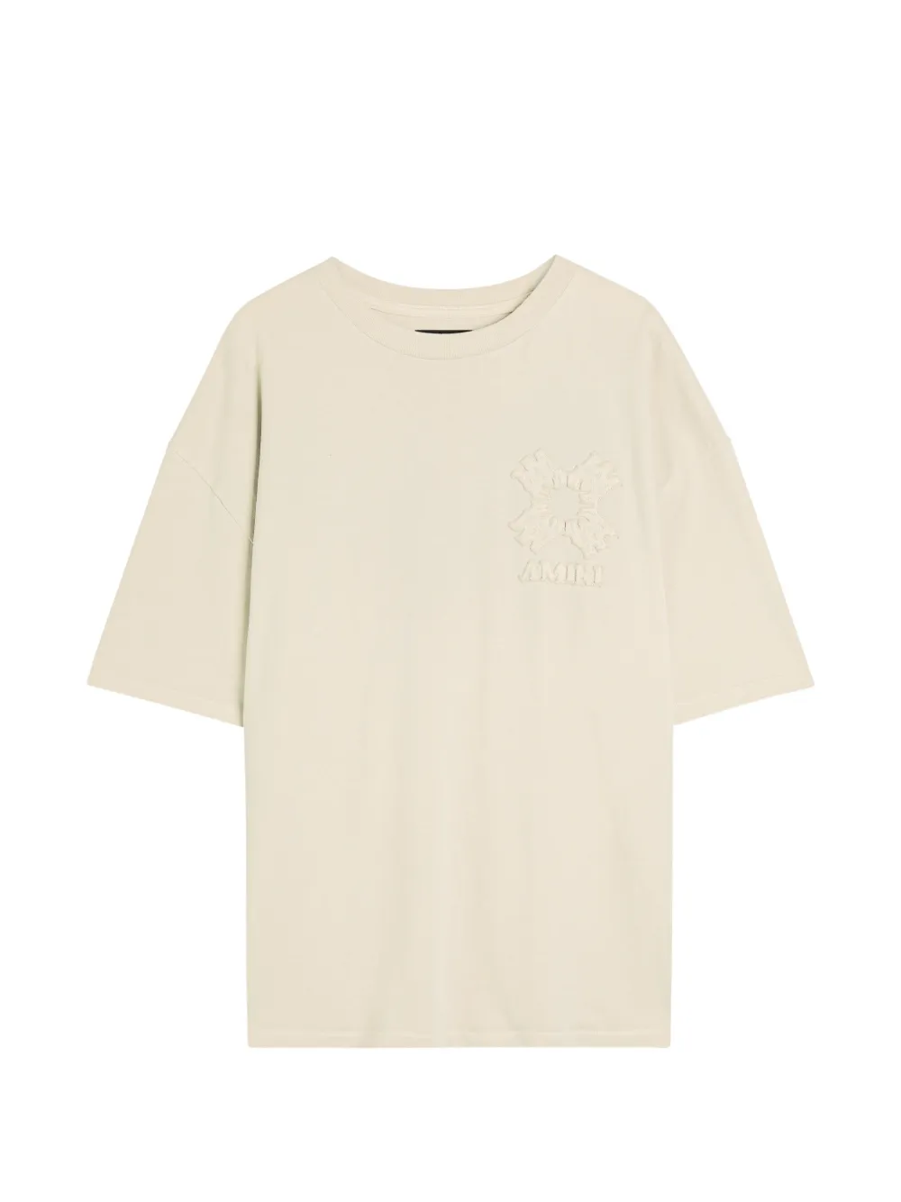 AMIRI embroidered short-sleeve T-shirt - Toni neutri
