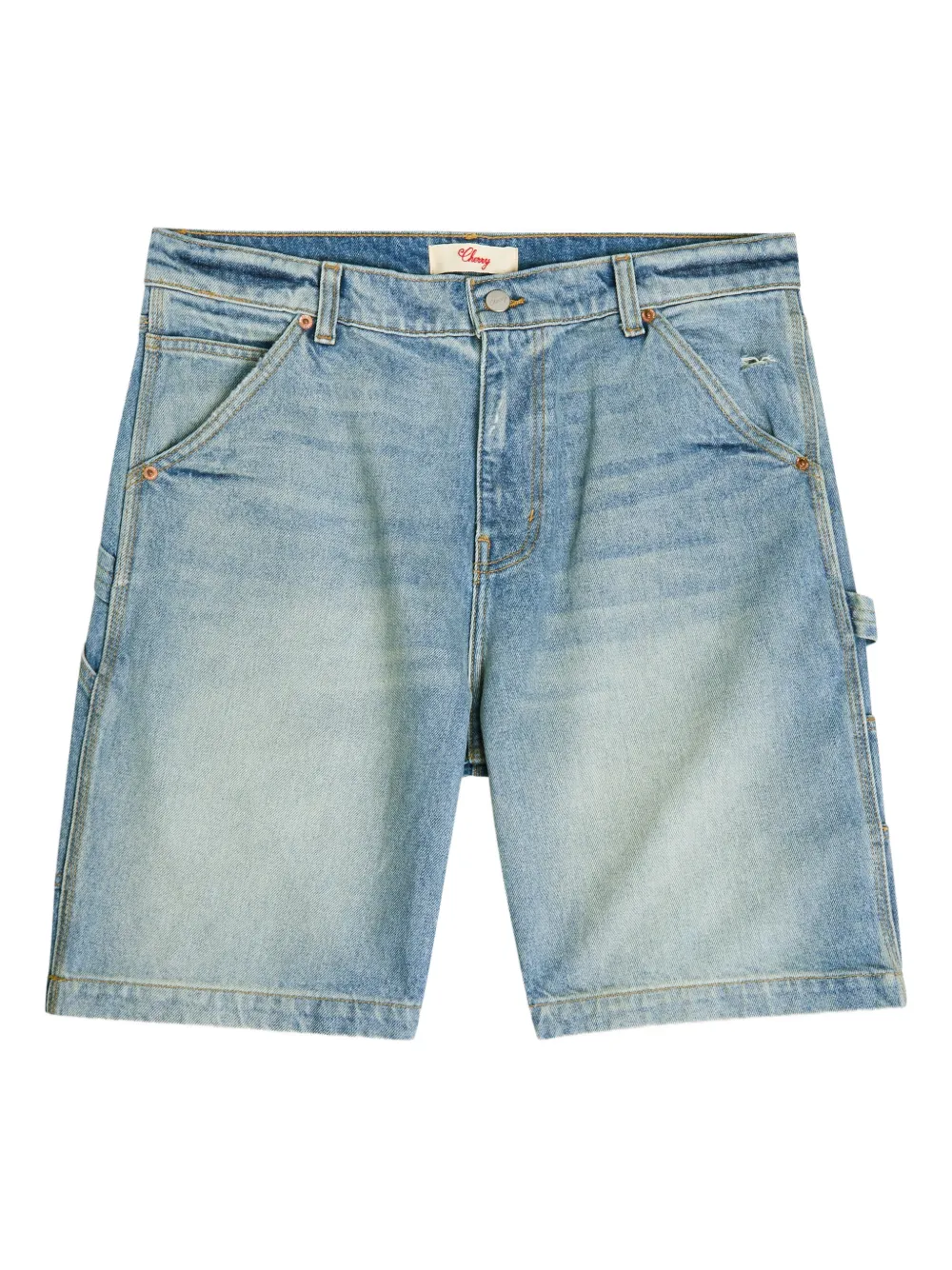 Cherry LA washed workwear shorts - Blau