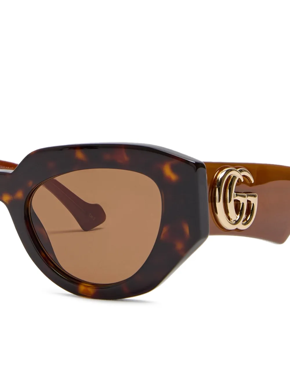  Gucci Logo Sunglasses - Brown 
