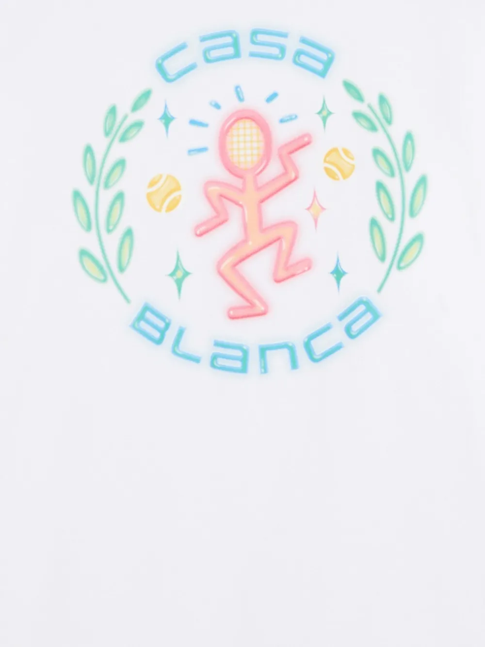 Casablanca T-shirt met grafische print - Wit