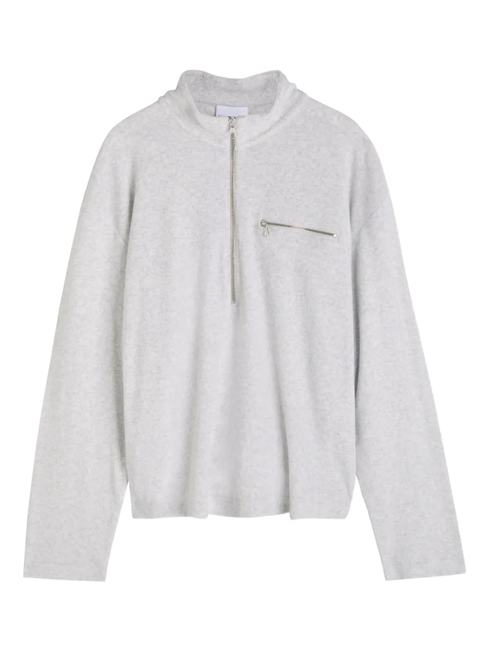 MKI Miyuki Zoku half-zip towelling sweatshirt - Grau