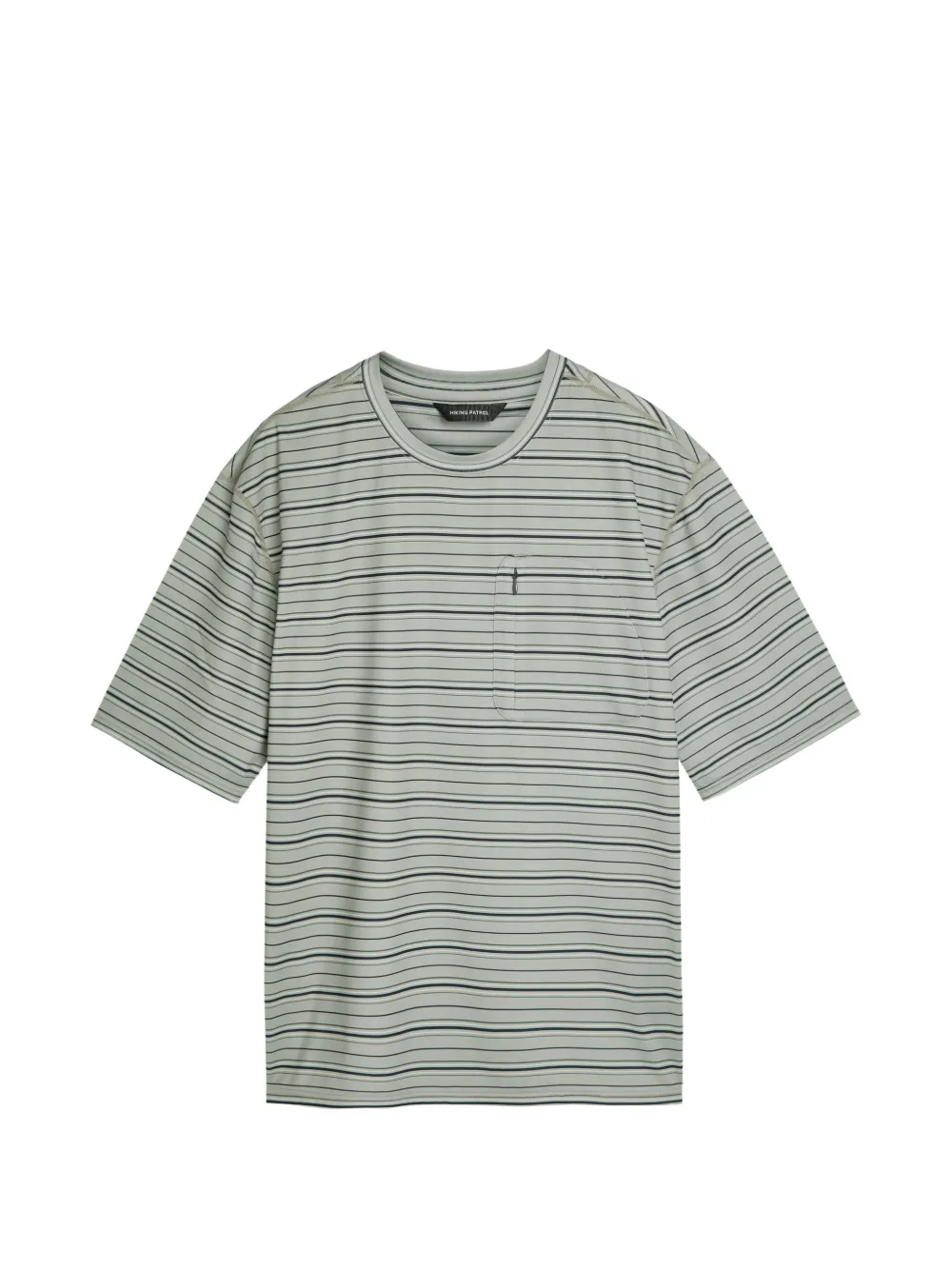 Hiking Patrol striped-pattern T-shirt - Verde