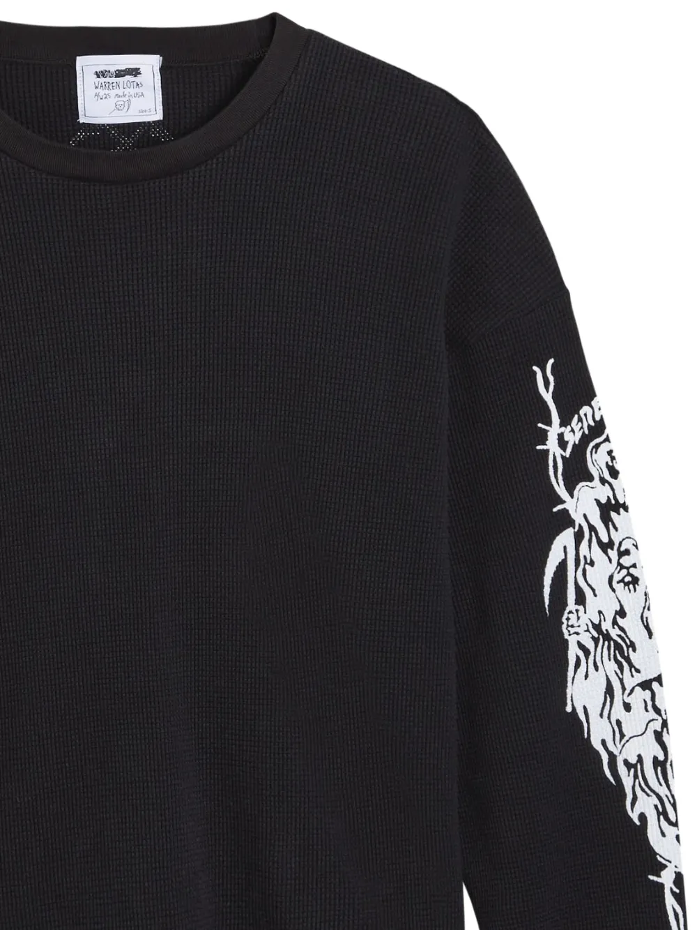 Warren Lotas Serenity Totem T-shirt met lange mouwen - Zwart