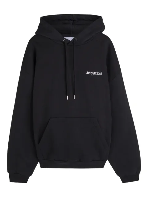 MKI Miyuki Zoku script-embroidered hoodie