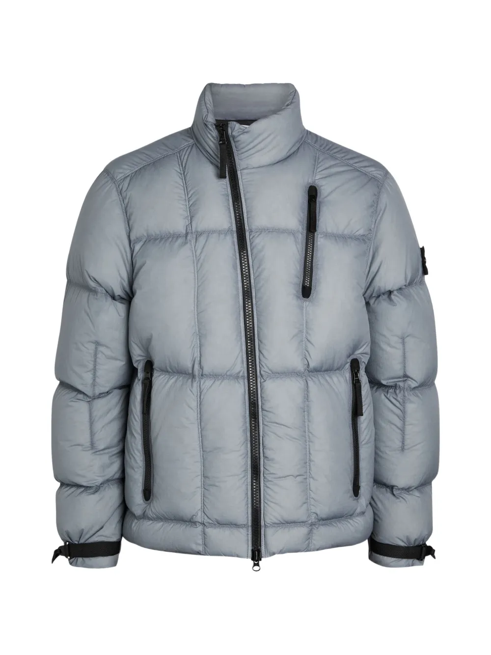 Stone Island zip quilted jacket - Grey