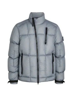Stone Island フーデッド ダウンジャケット | グレー | FARFETCH JP
