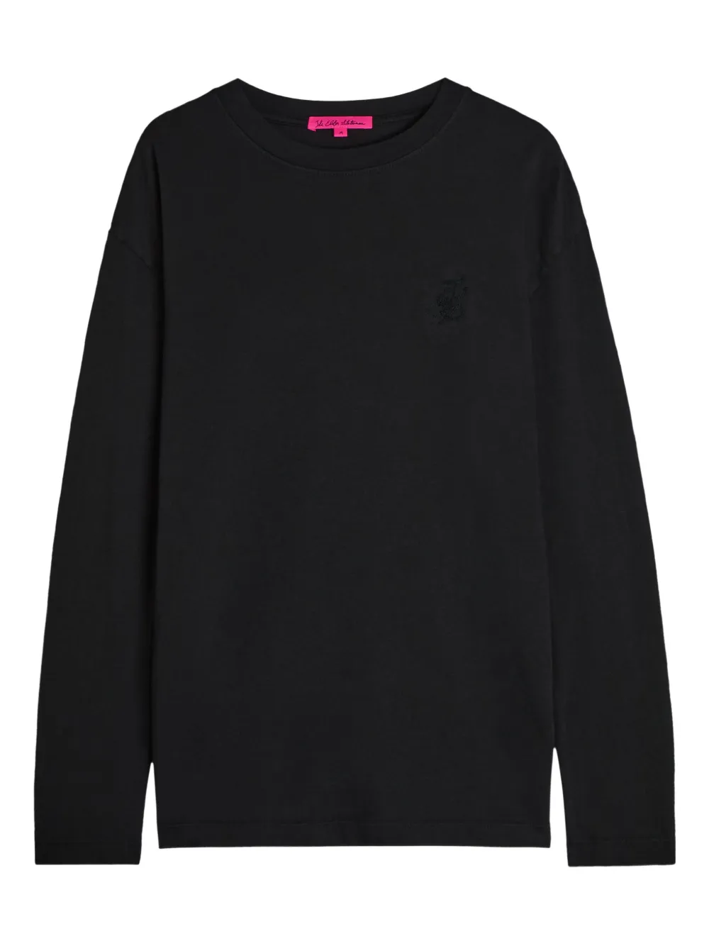 The Elder Statesman T-shirt Pica con ricamo - Nero