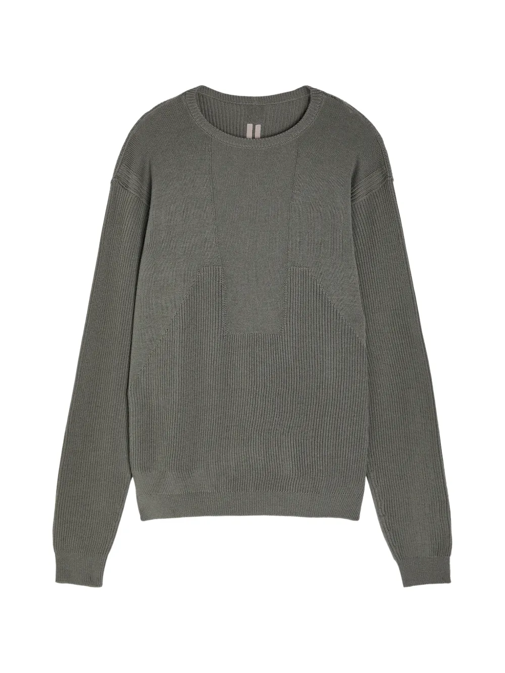 Rick Owens ribbed crew neck sweater - Grey