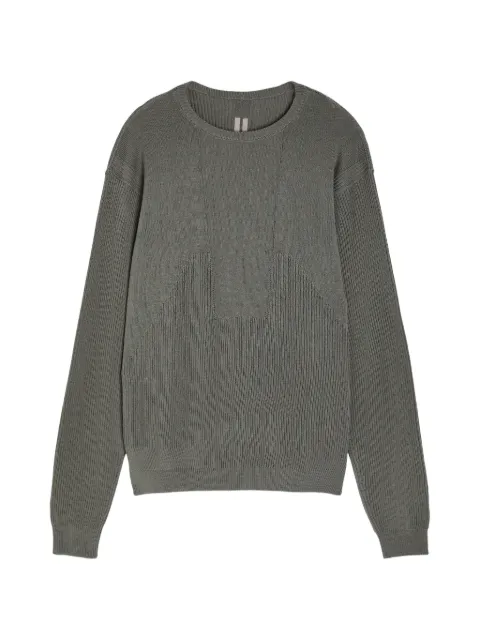 Rick Owens ribbed crew neck sweater