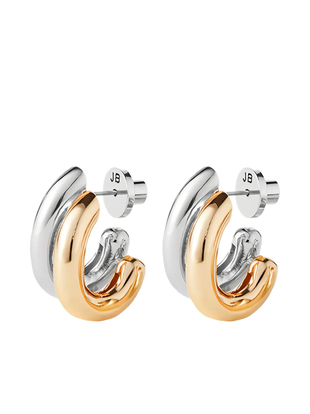 Jenny Bird Florence two-tone earrings - Argento