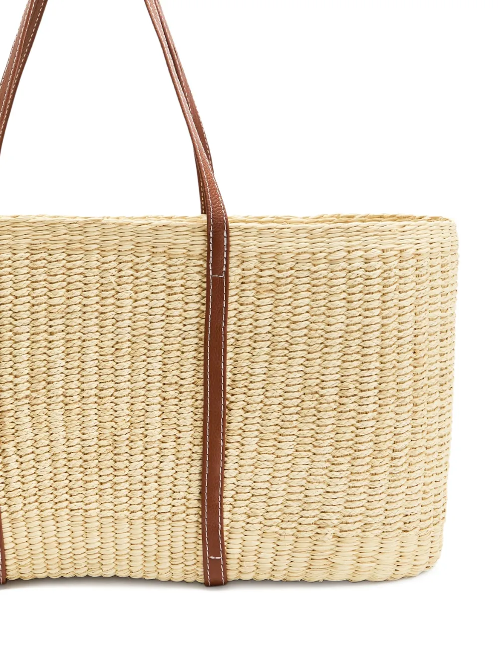 Sensi Studio Geweven shopper - Beige