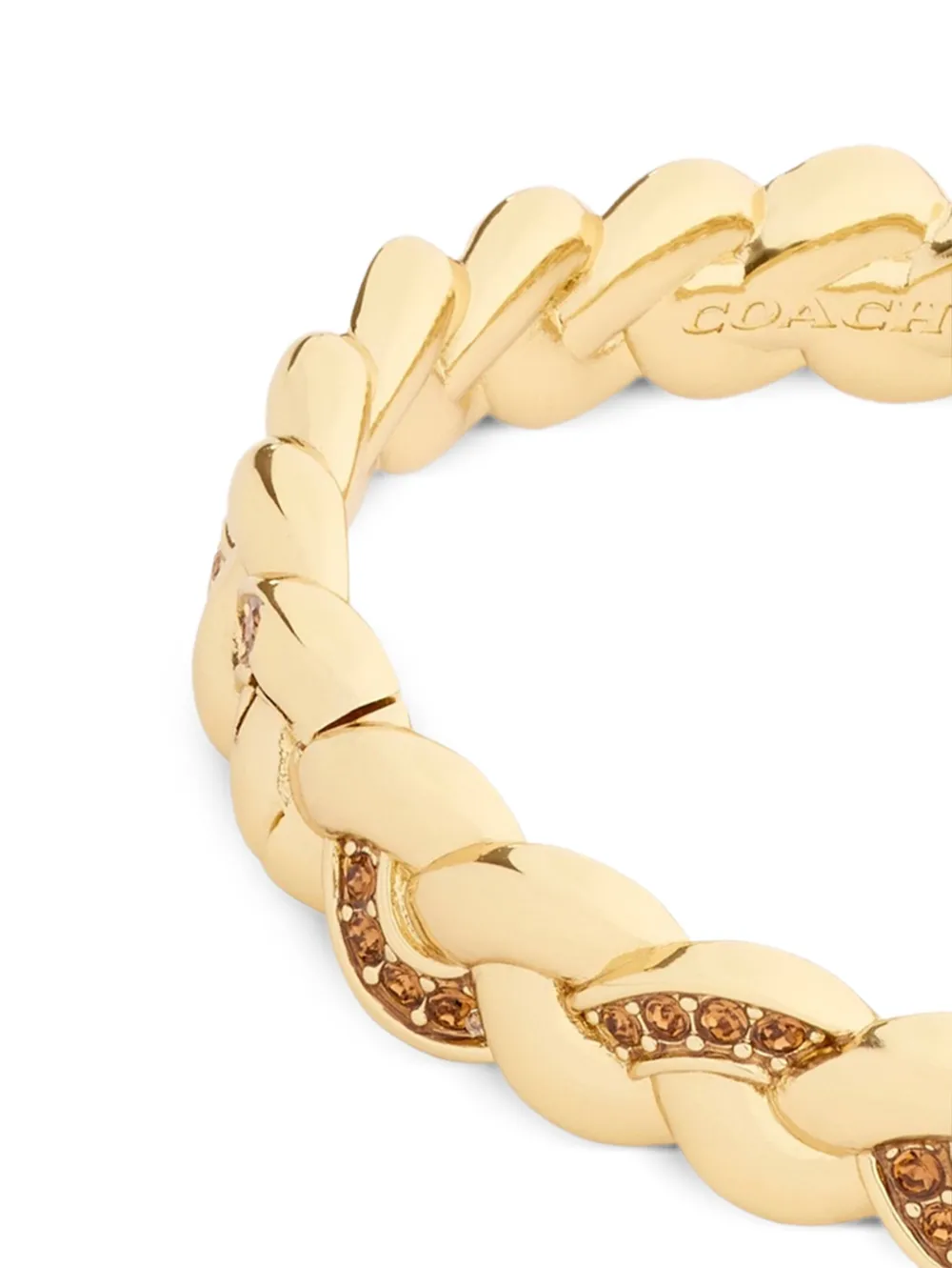  Coach Signature Braided Bracelet - Gold 