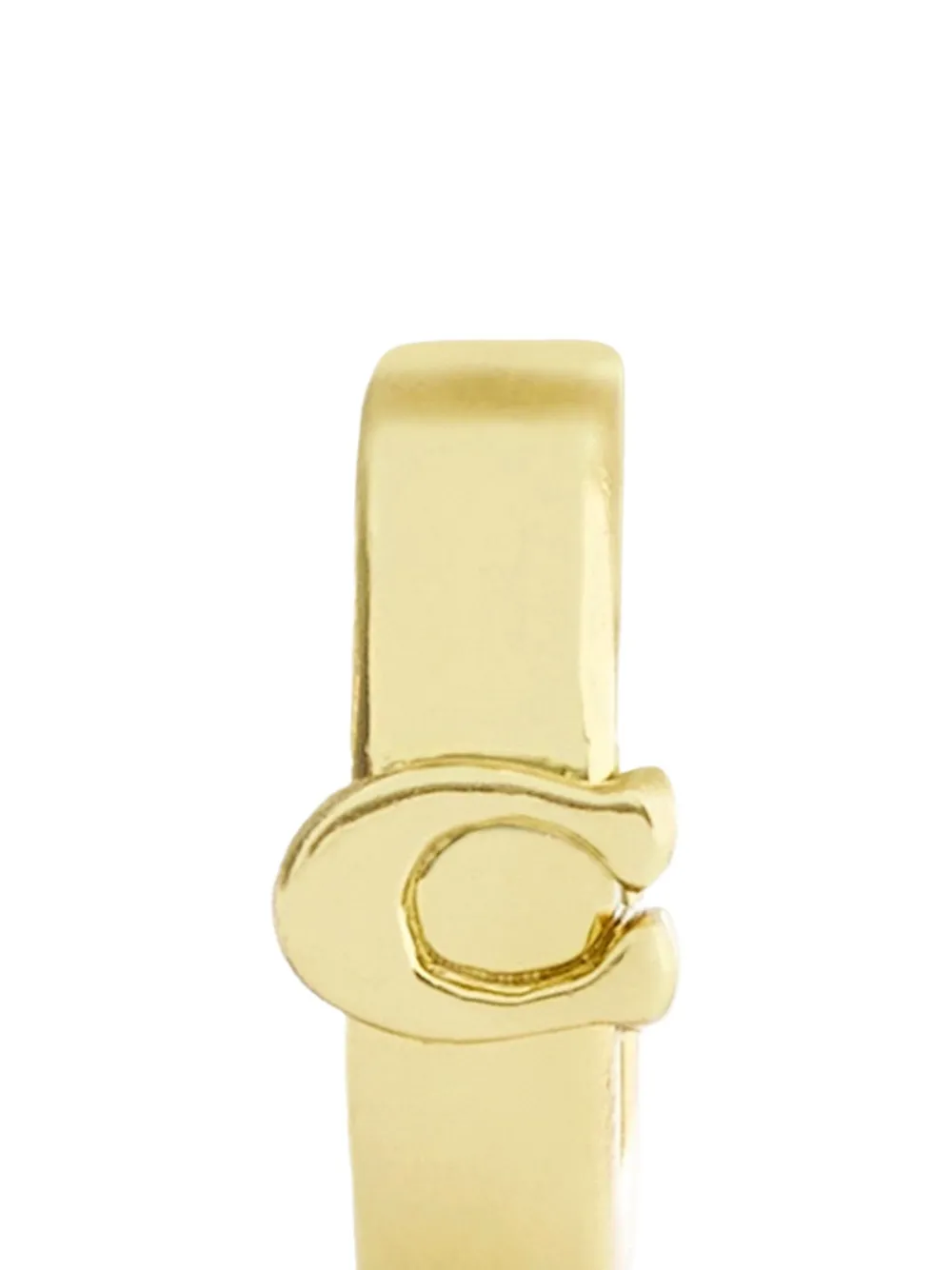  Coach Signature C Hoop Earrings - Gold 
