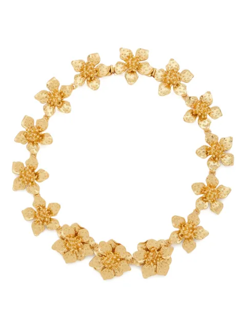 Kenneth Jay Lane Dogwood flower-sculpted necklace