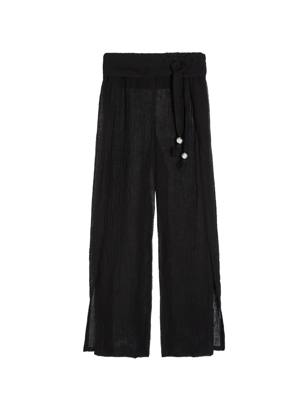 Knot-Detail Split Trousers