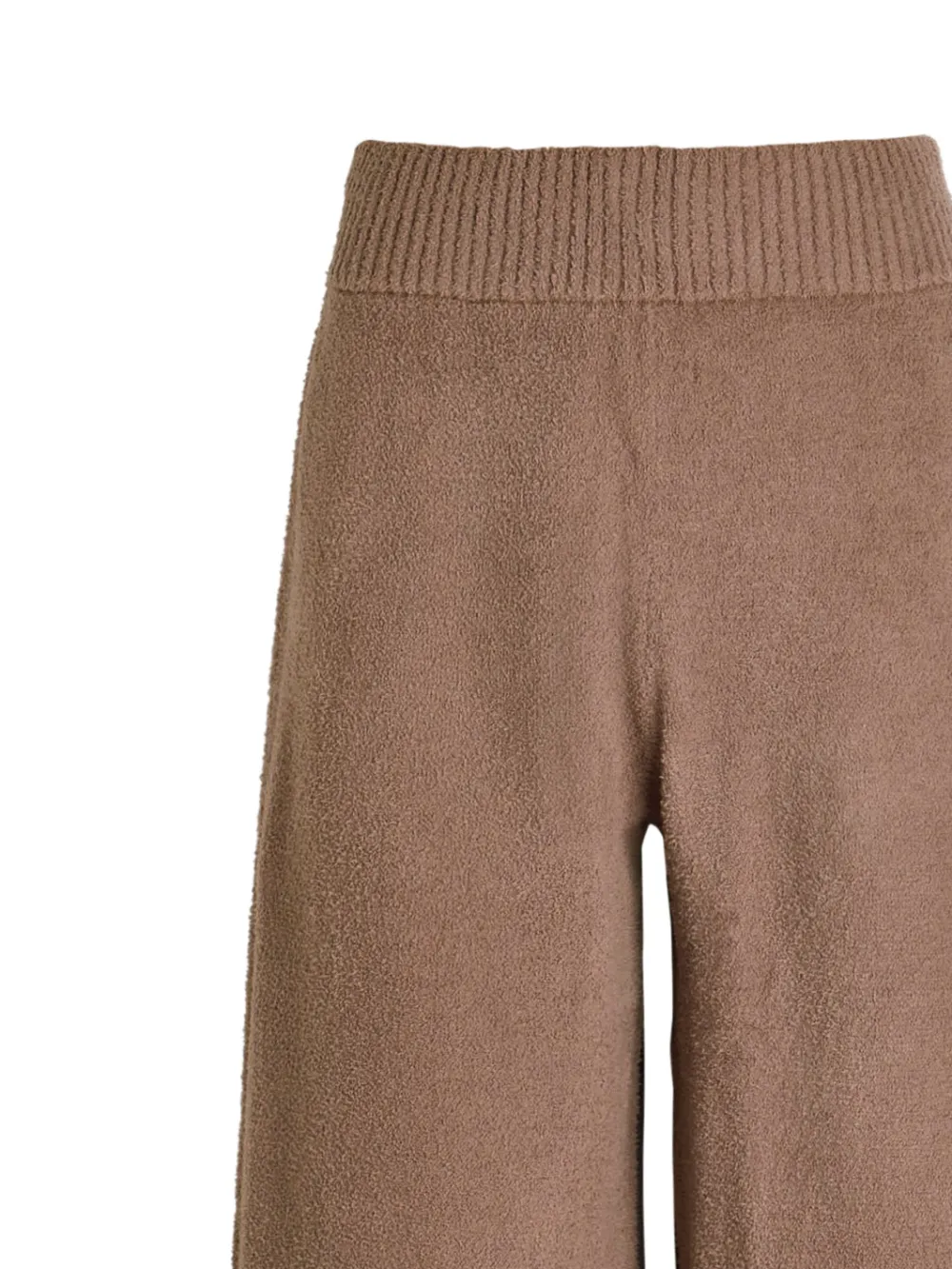 Ribbed Wide-Leg Trousers