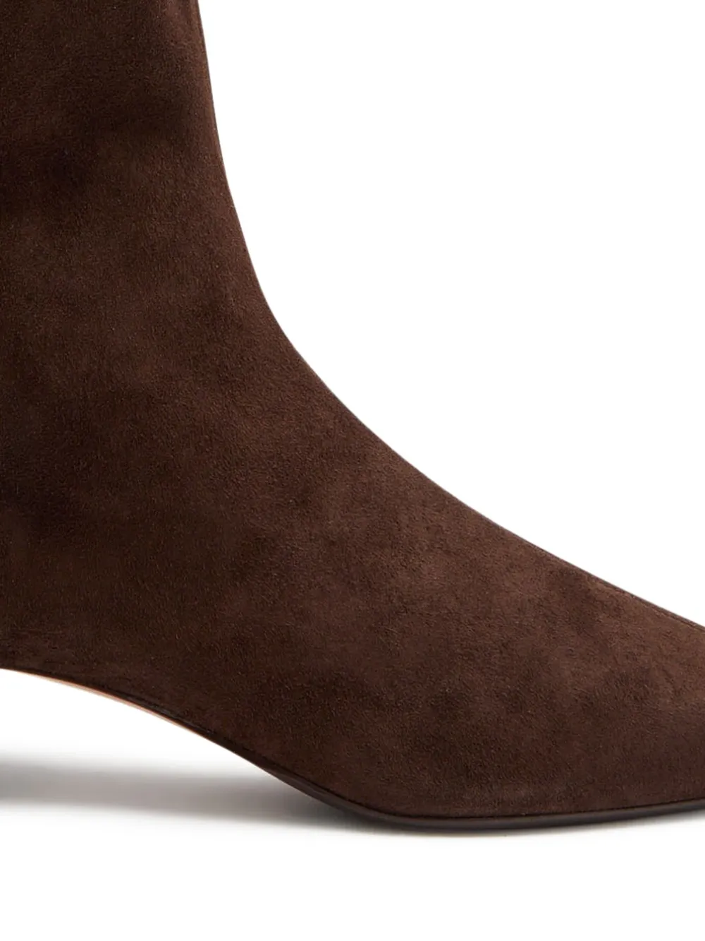 Aquazzura Laarzen met blokhak Bruin