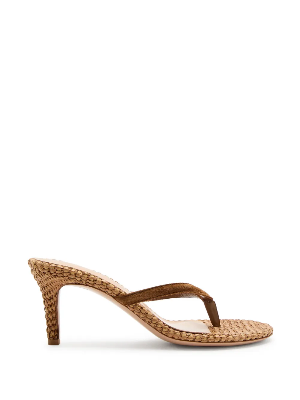 Gianvito Rossi suede woven sandals Beige