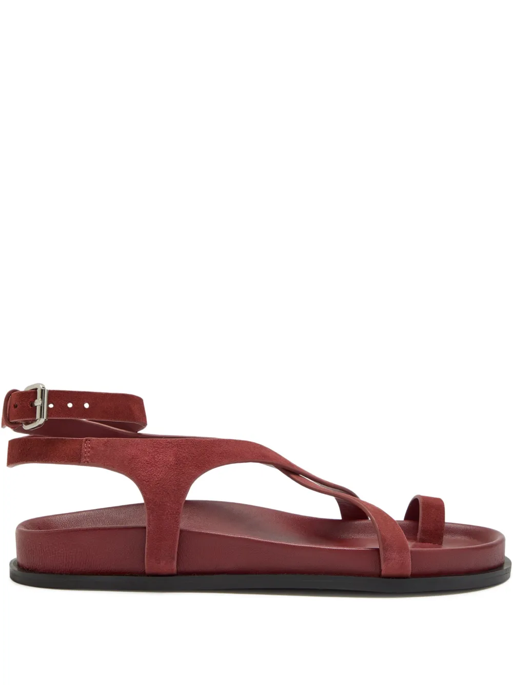 A.emery The Jalen Slim Flat Sandals In Red