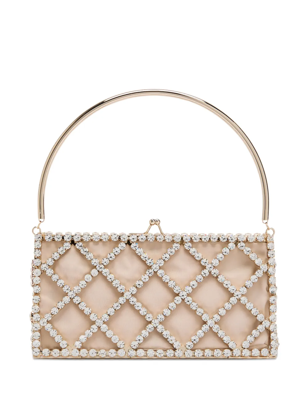 Rosantica Garofano crystal-embellished top-handle bag - Toni neutri