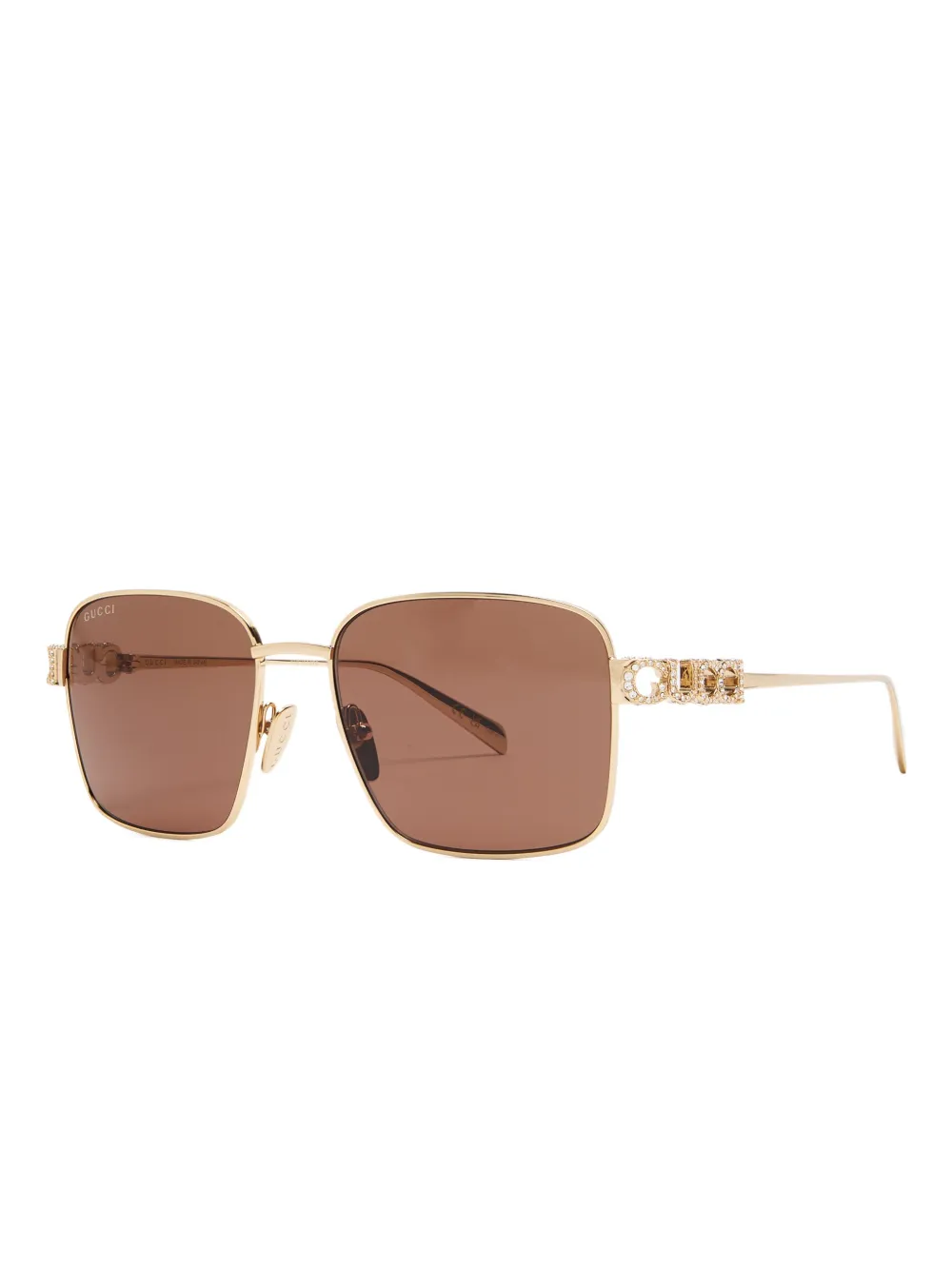 Gucci Eyewear Occhiali da sole squadrati - Oro