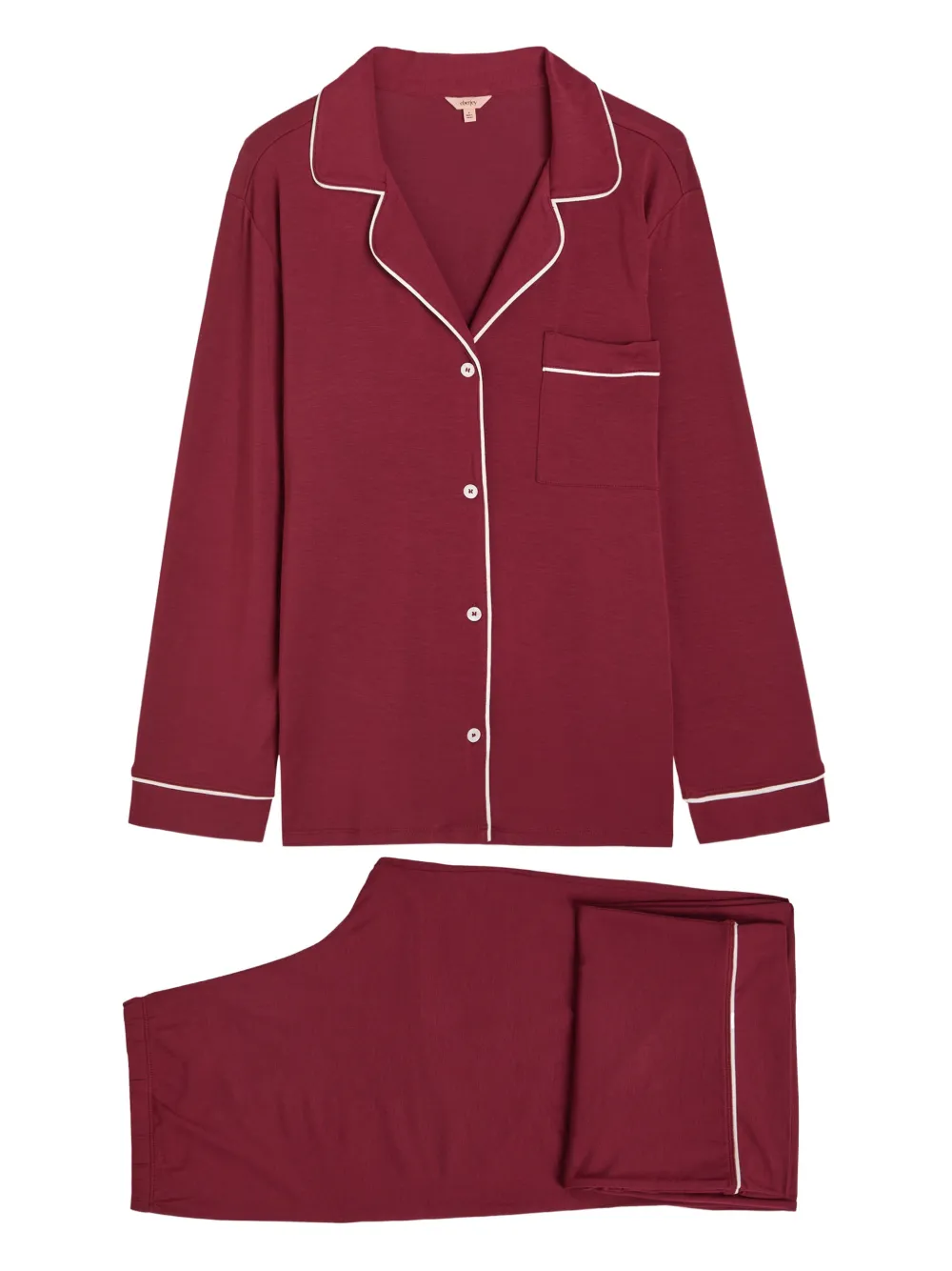 Eberjey Pigiama Gisele con taschino - Rosso